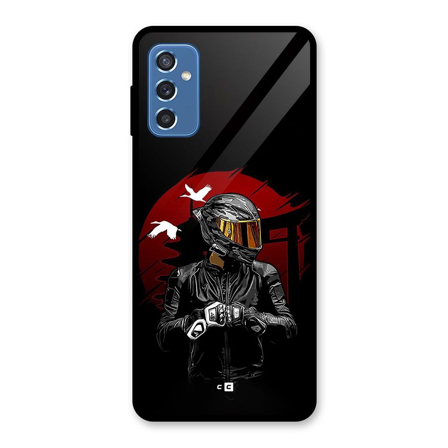 Moto Rider Ready Glass Back Case for Galaxy M52 5G