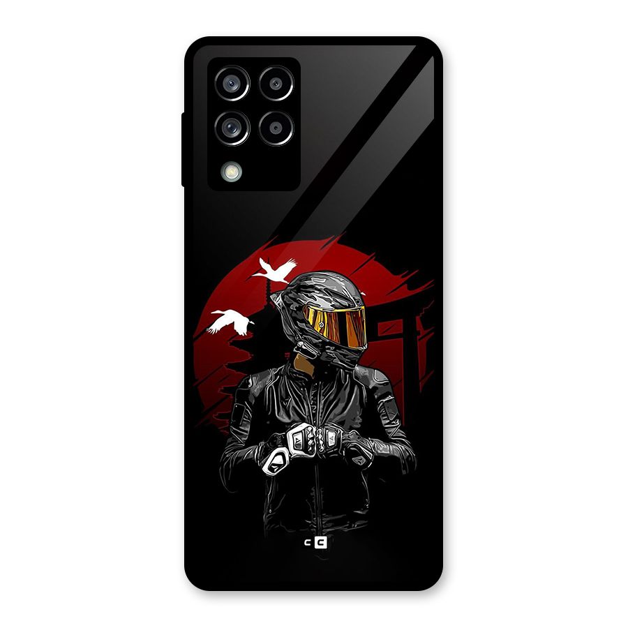 Moto Rider Ready Glass Back Case for Galaxy M53 5G