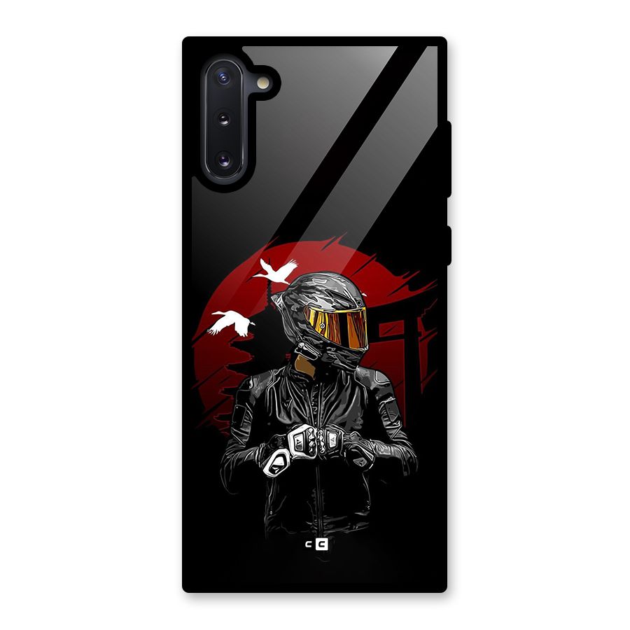 Moto Rider Ready Glass Back Case for Galaxy Note 10