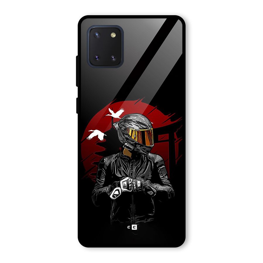 Moto Rider Ready Glass Back Case for Galaxy Note 10 Lite