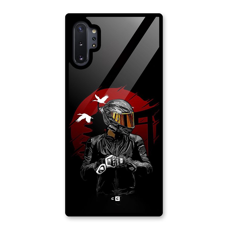 Moto Rider Ready Glass Back Case for Galaxy Note 10 Plus