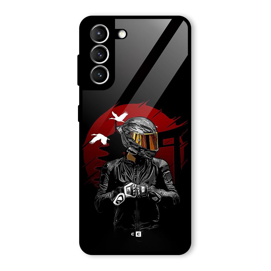 Moto Rider Ready Glass Back Case for Galaxy S21 5G