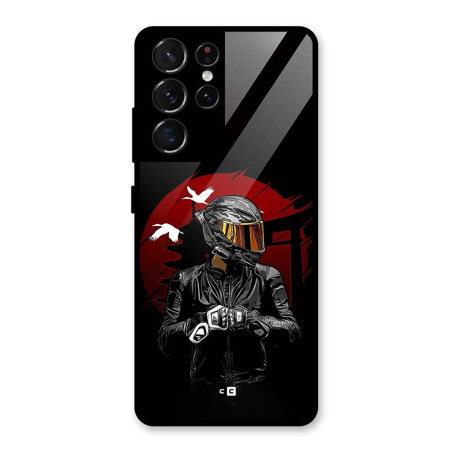 Moto Rider Ready Glass Back Case for Galaxy S21 Ultra 5G