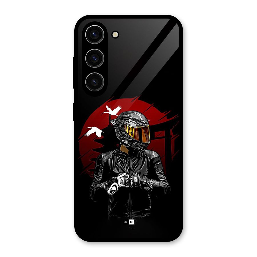 Moto Rider Ready Glass Back Case for Galaxy S23