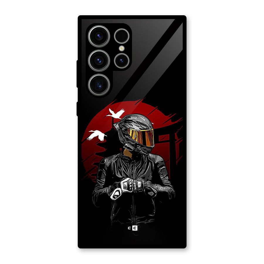 Moto Rider Ready Glass Back Case for Galaxy S23 Ultra