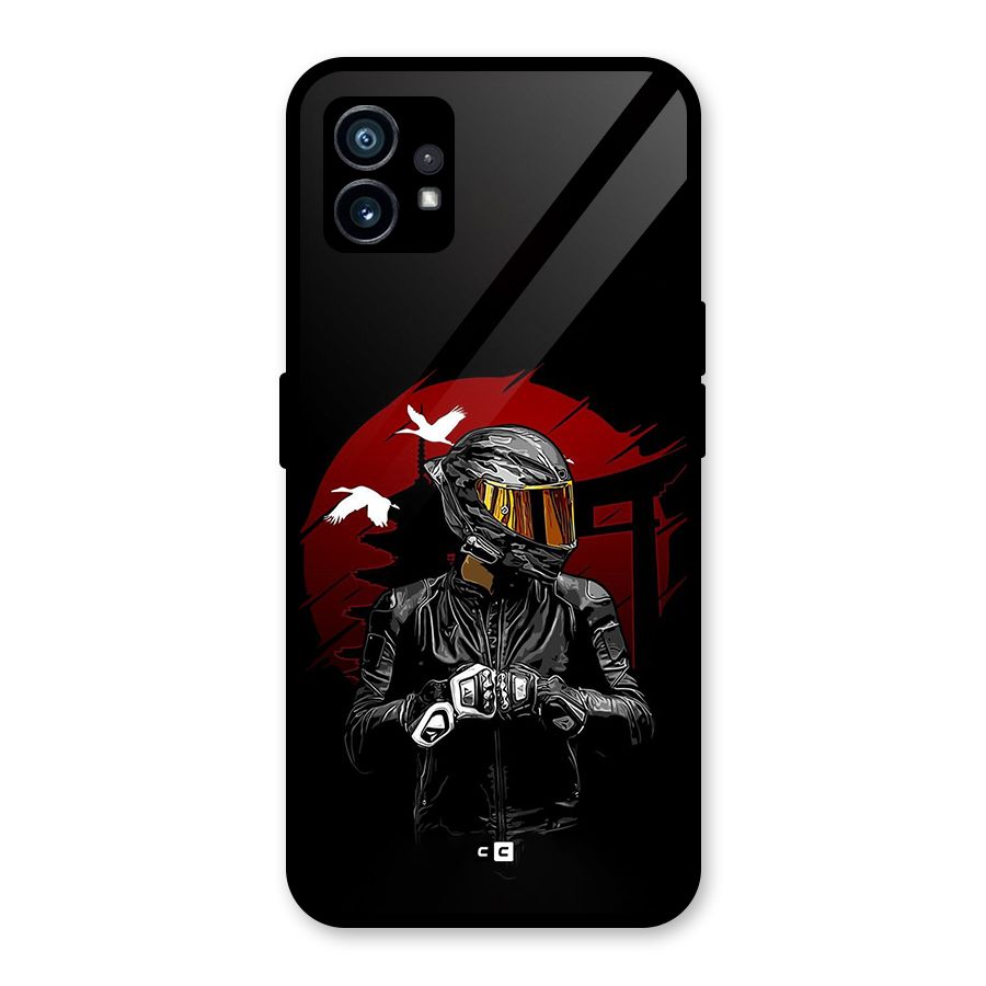Moto Rider Ready Glass Back Case for Nothing Phone 1