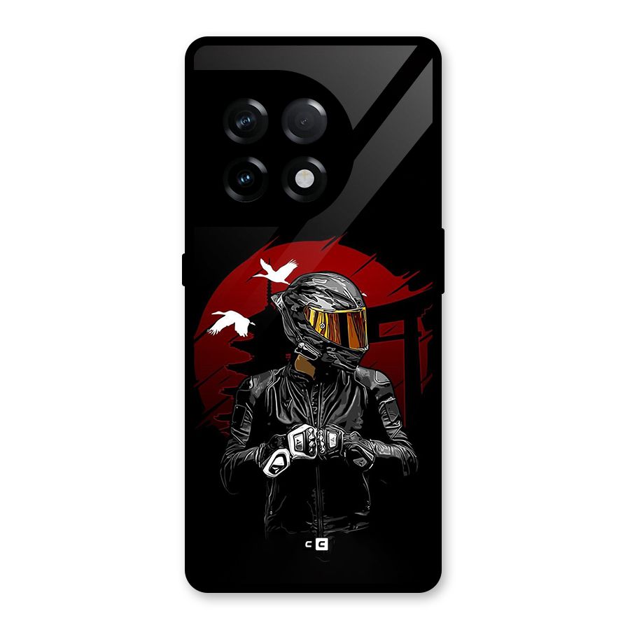 Moto Rider Ready Glass Back Case for OnePlus 11R
