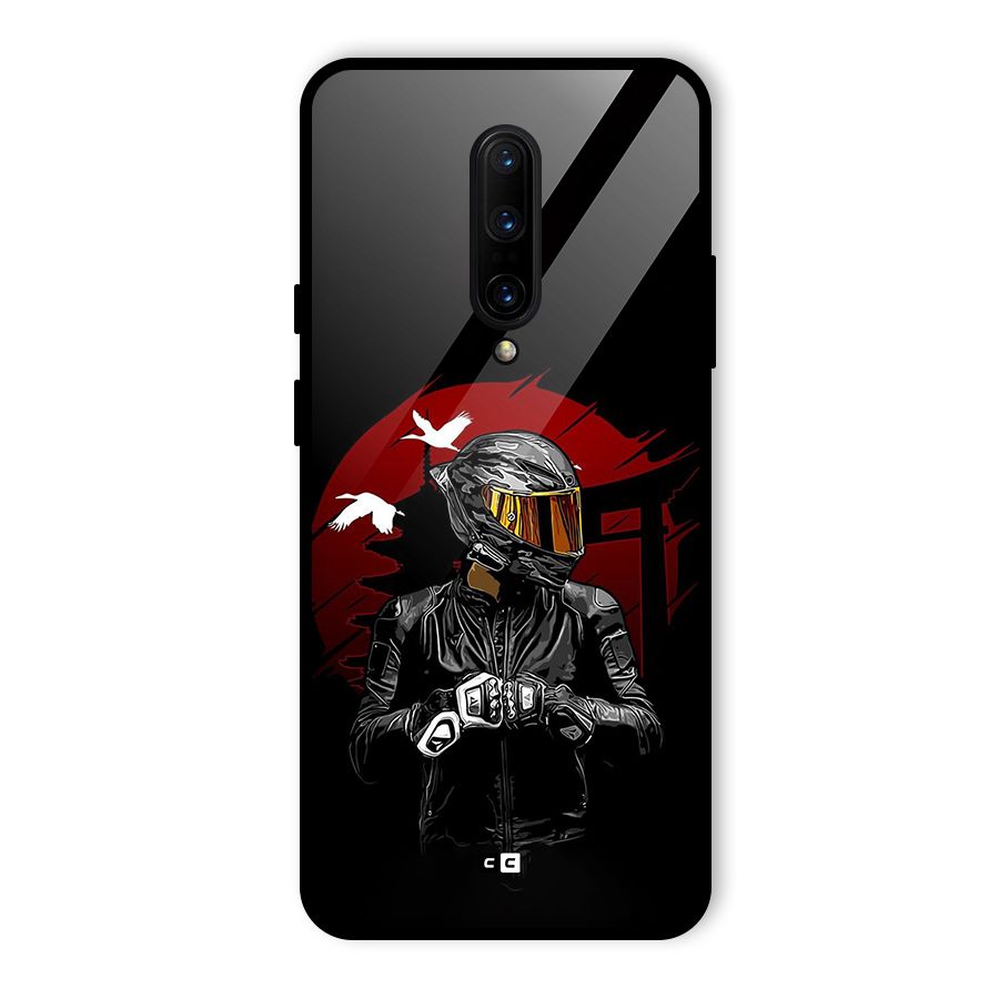 Moto Rider Ready Glass Back Case for OnePlus 7 Pro