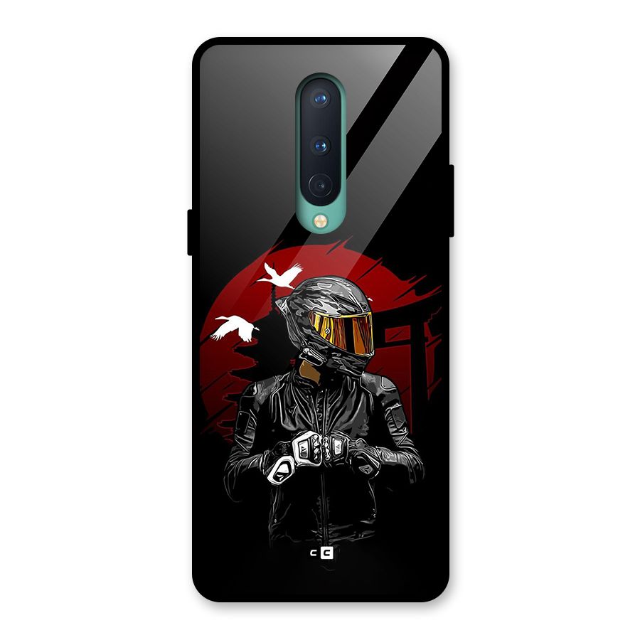 Moto Rider Ready Glass Back Case for OnePlus 8