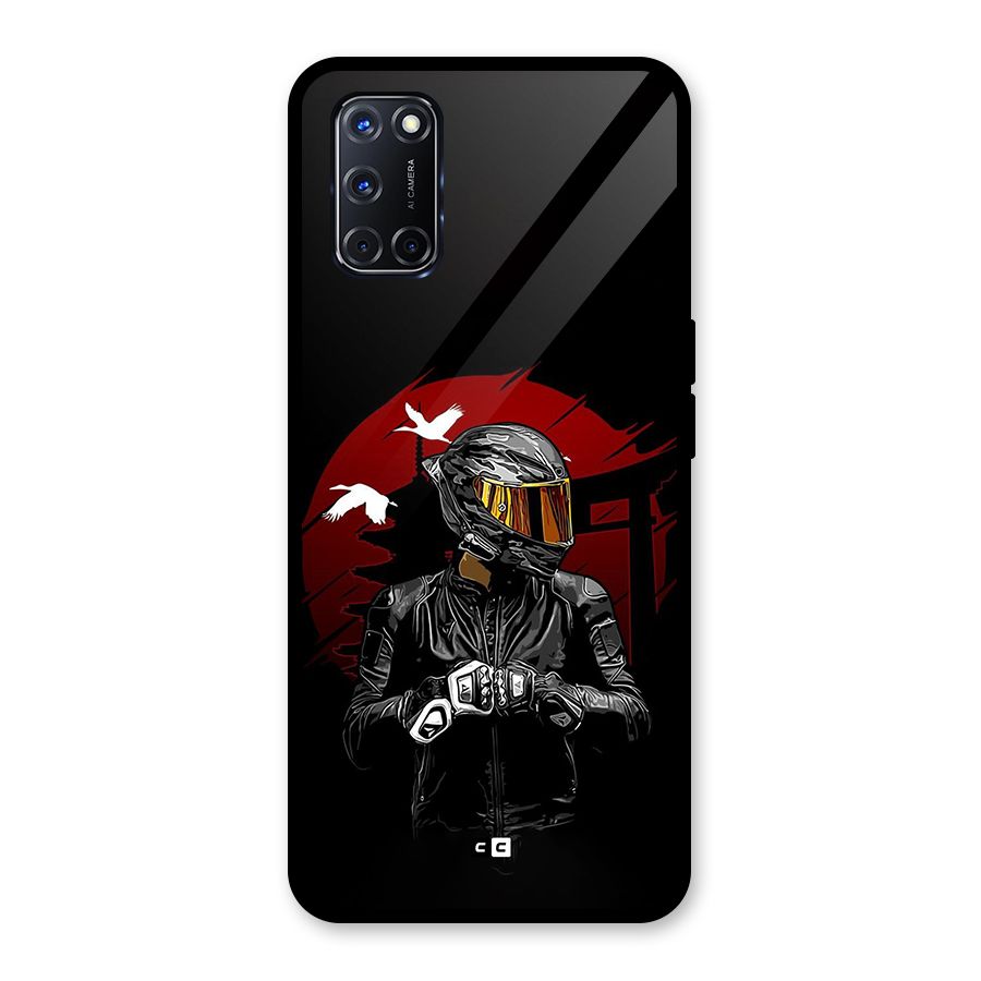 Moto Rider Ready Glass Back Case for Oppo A52