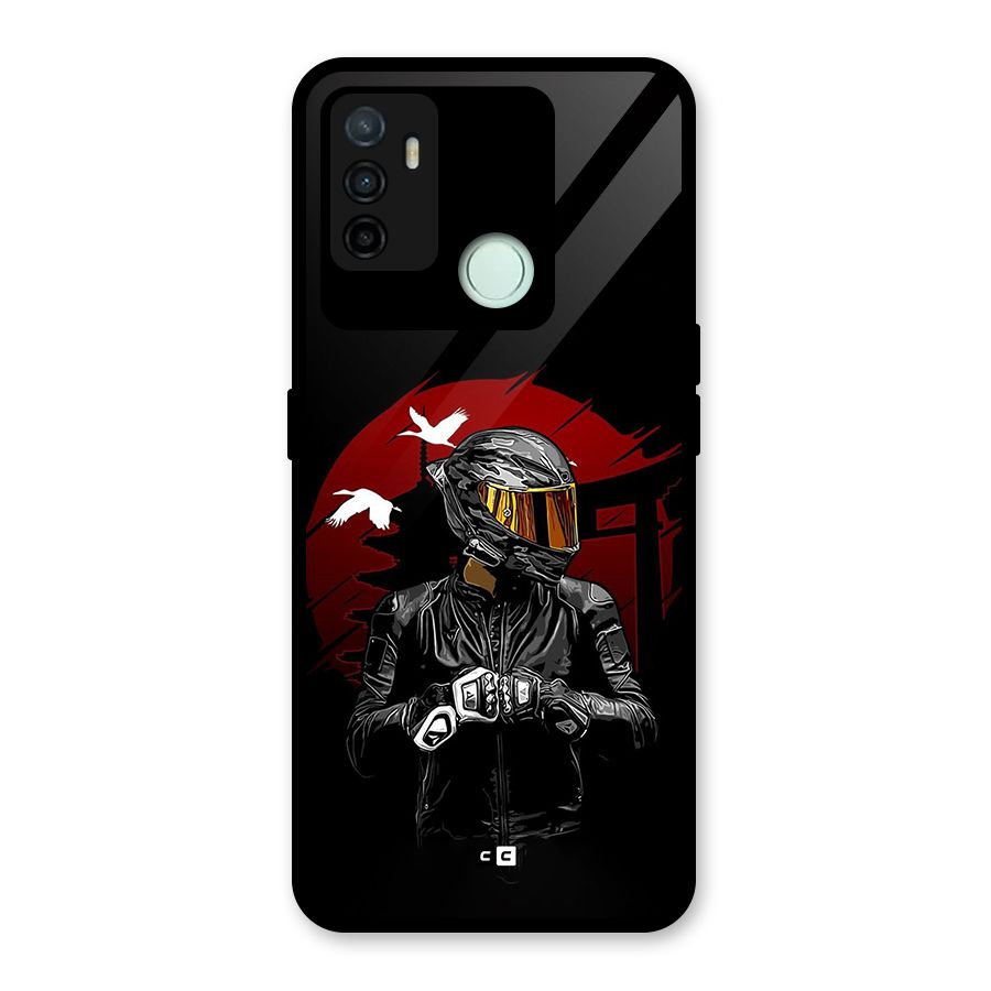Moto Rider Ready Glass Back Case for Oppo A53