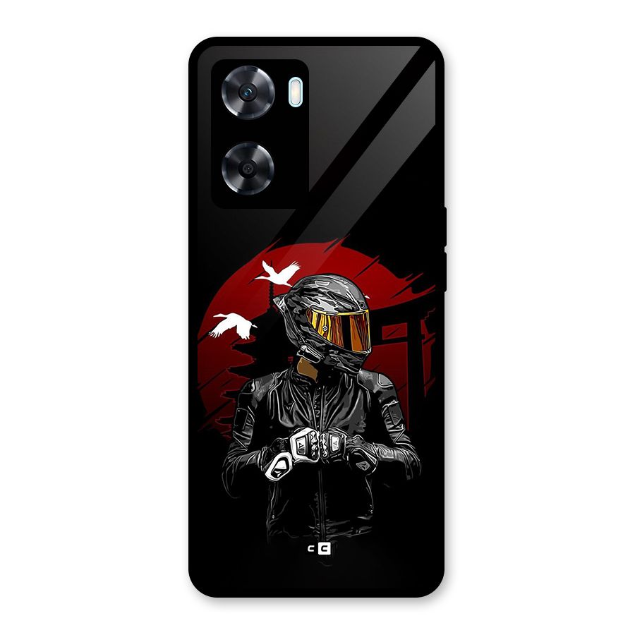 Moto Rider Ready Glass Back Case for Oppo A77