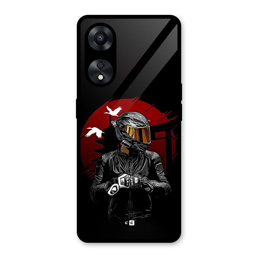 Moto Rider Ready Glass Back Case for Oppo A78