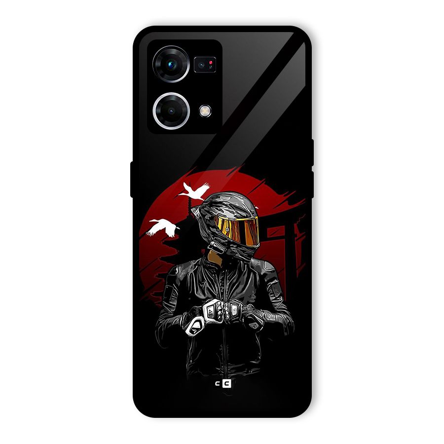 Moto Rider Ready Glass Back Case for Oppo F21 Pro 4G