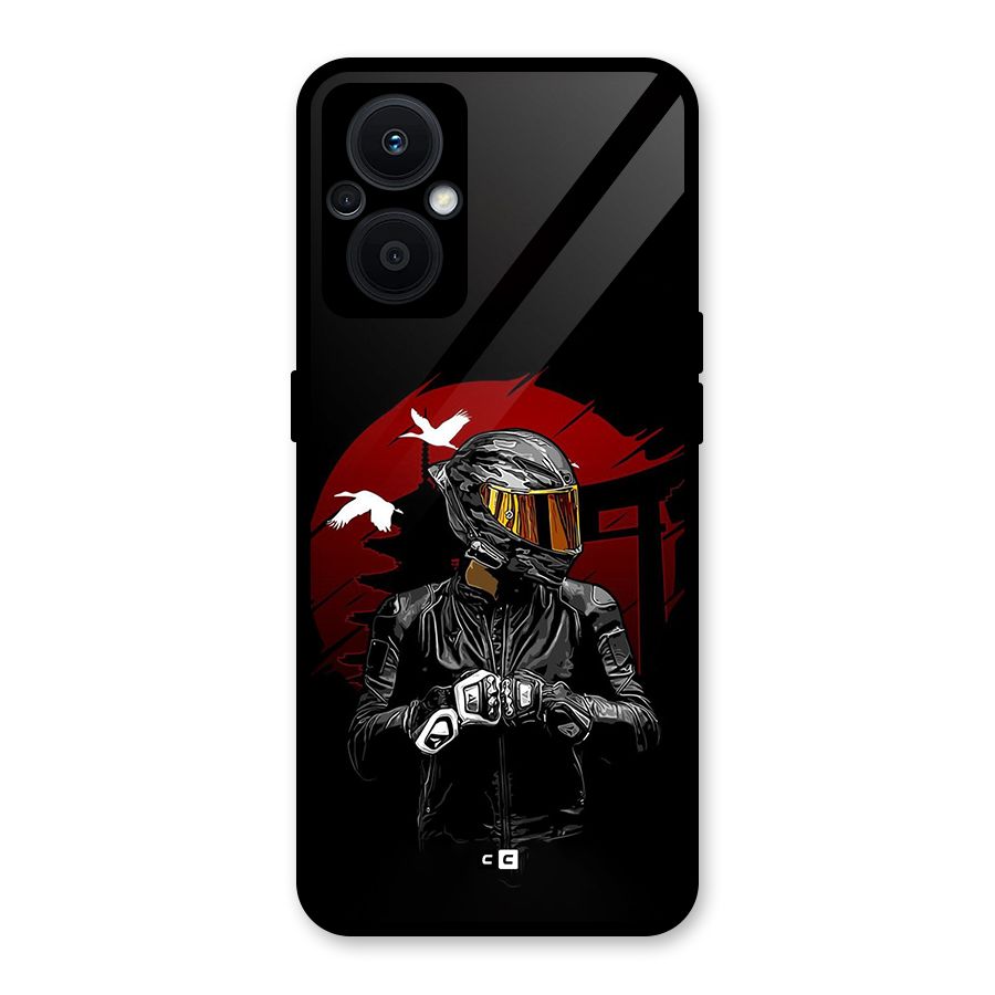 Moto Rider Ready Glass Back Case for Oppo F21s Pro 5G