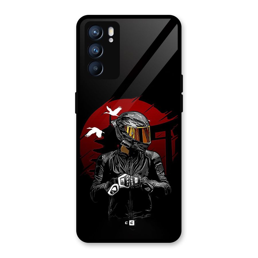 Moto Rider Ready Glass Back Case for Oppo Reno6 5G