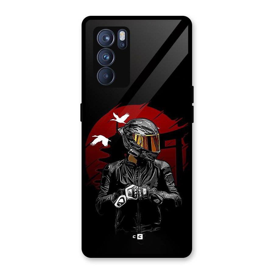 Moto Rider Ready Glass Back Case for Oppo Reno6 Pro 5G