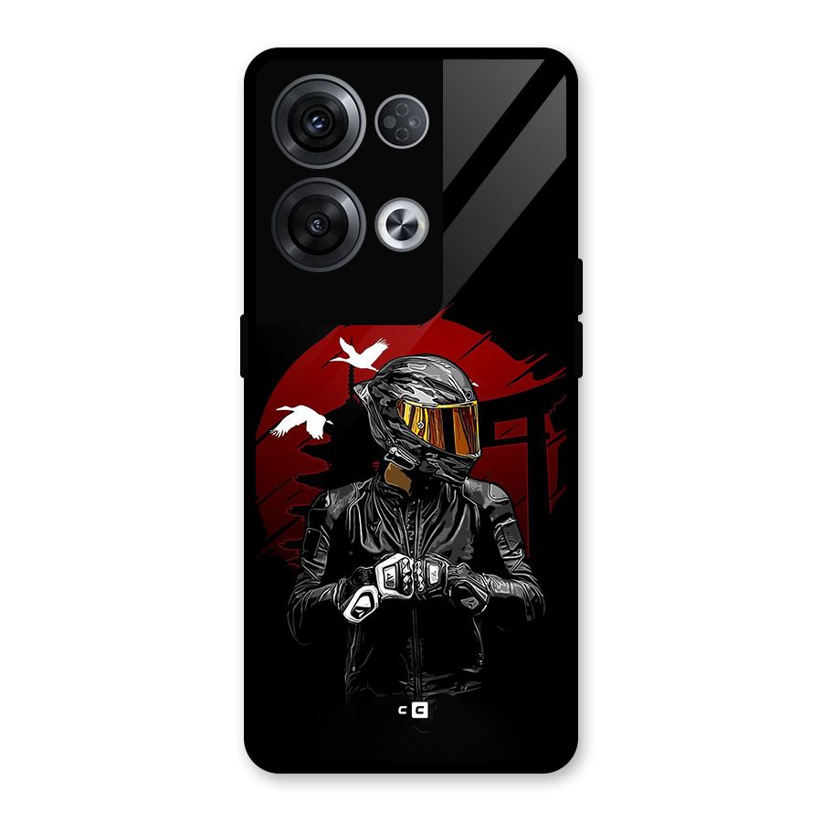Moto Rider Ready Glass Back Case for Oppo Reno8 Pro 5G