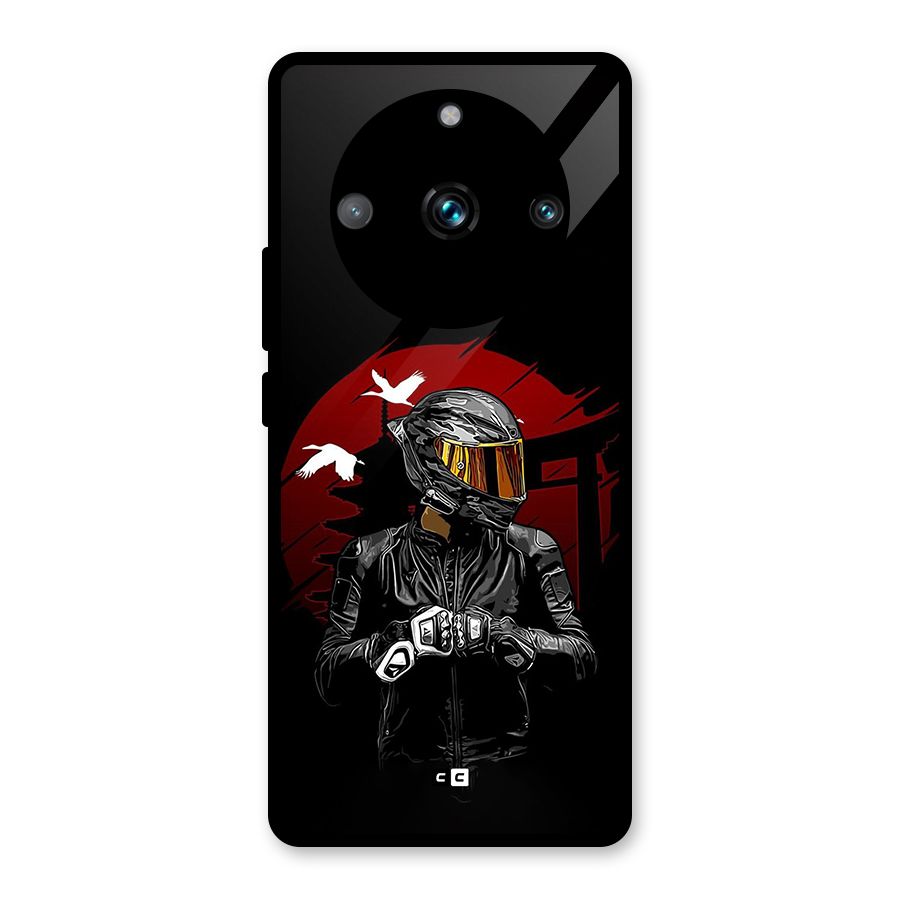 Moto Rider Ready Glass Back Case for Realme 11 Pro Plus