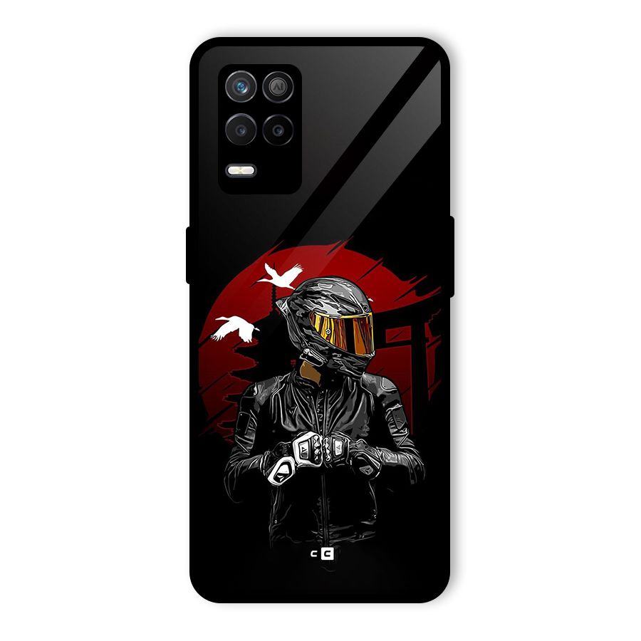 Moto Rider Ready Glass Back Case for Realme 8s 5G