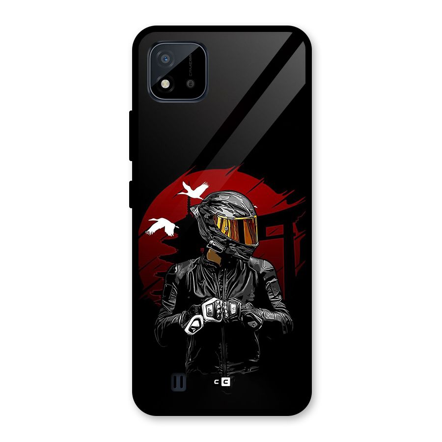 Moto Rider Ready Glass Back Case for Realme C11 2021
