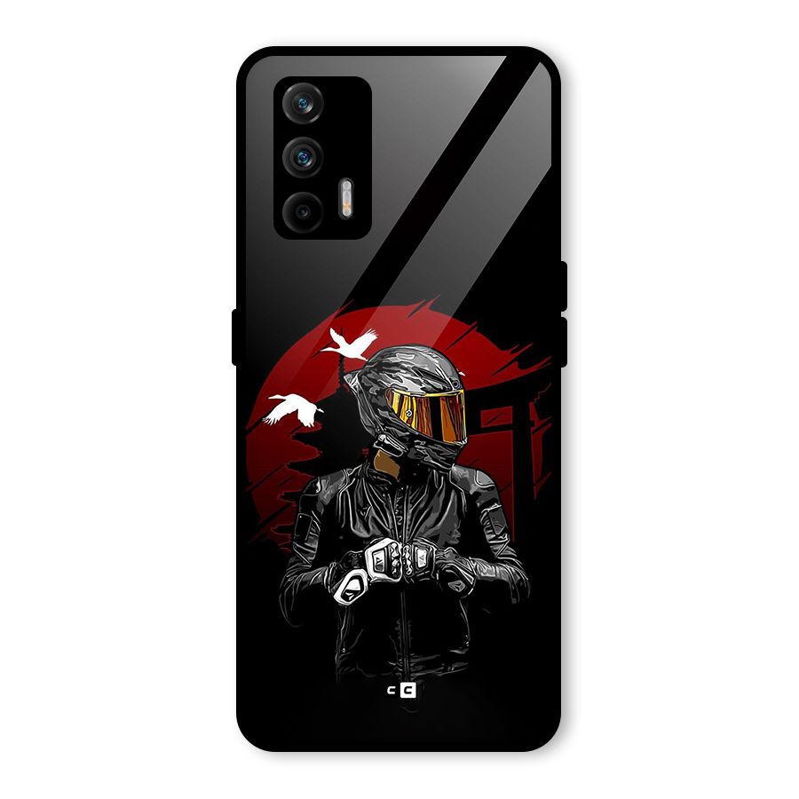 Moto Rider Ready Glass Back Case for Realme GT 5G