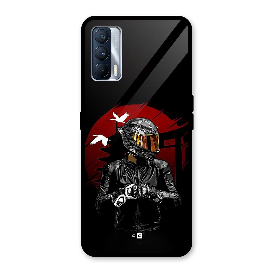 Moto Rider Ready Glass Back Case for Realme X7