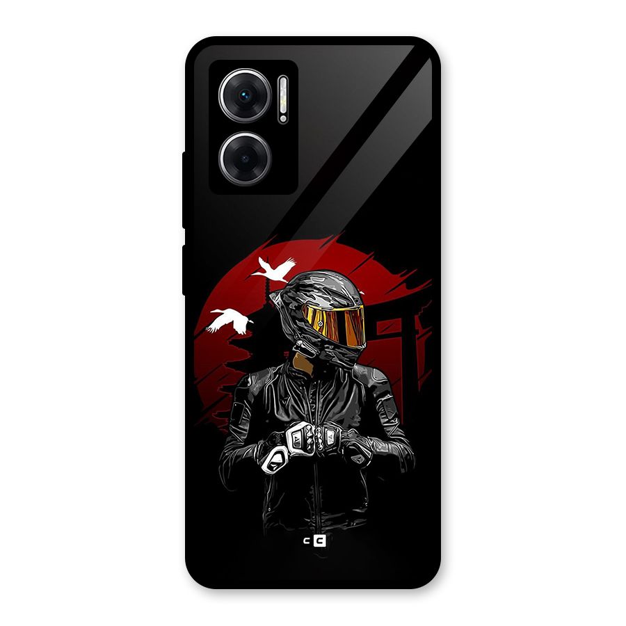 Moto Rider Ready Glass Back Case for Redmi 11 Prime 5G