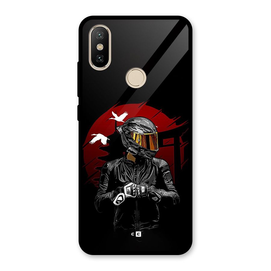 Moto Rider Ready Glass Back Case for Redmi A2