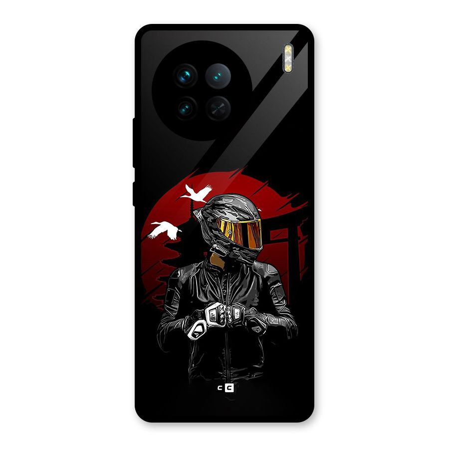 Moto Rider Ready Glass Back Case for Vivo X90