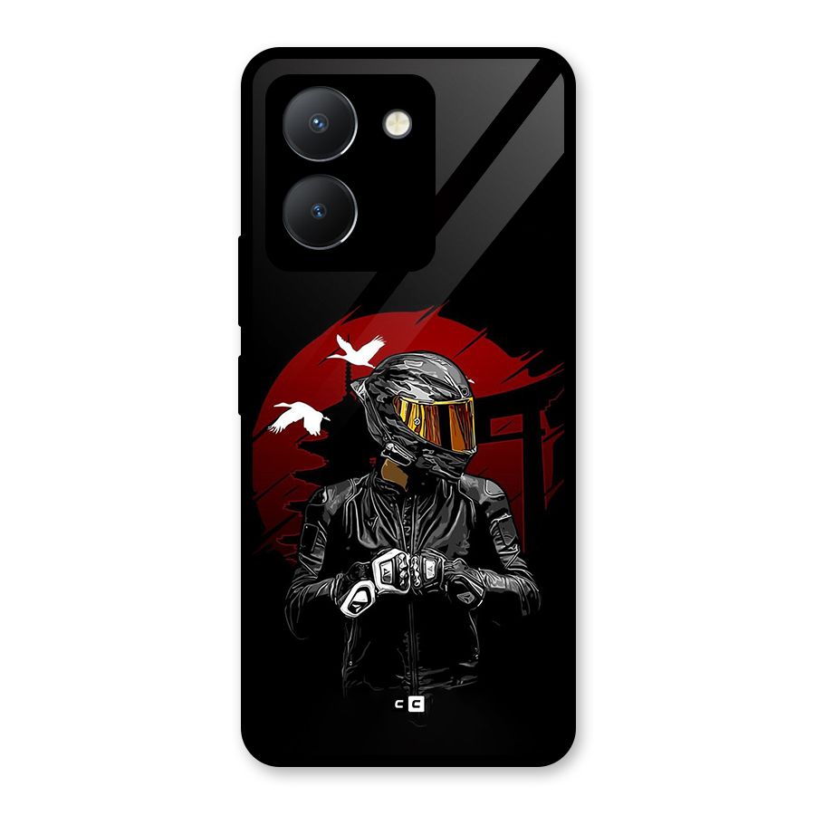 Moto Rider Ready Glass Back Case for Vivo Y36