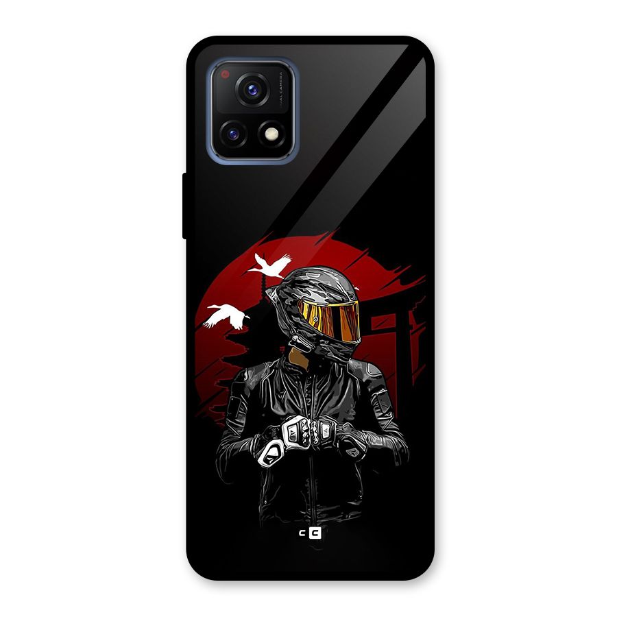 Moto Rider Ready Glass Back Case for Vivo Y72 5G