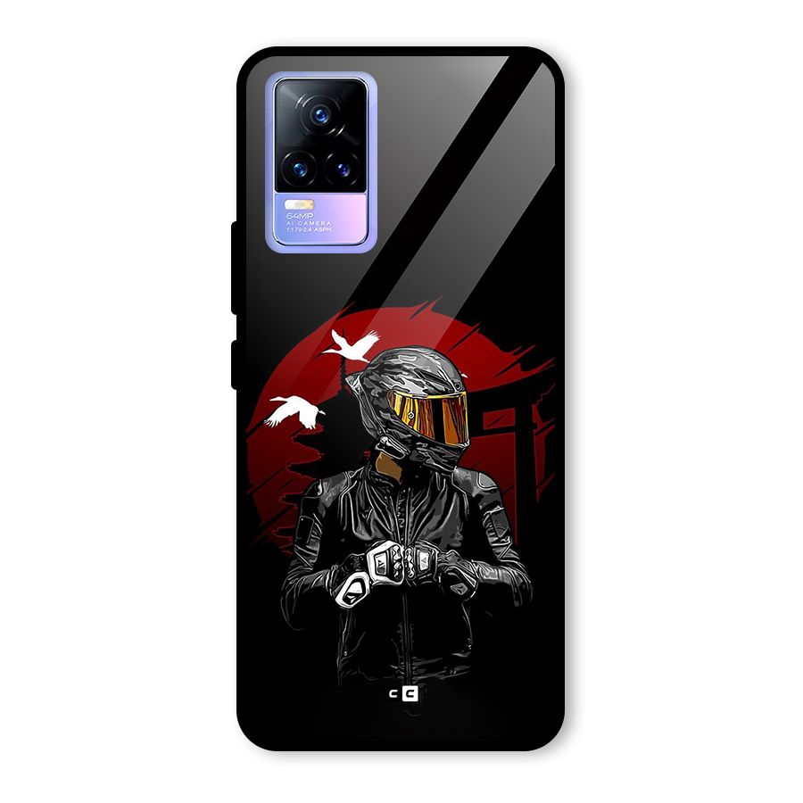 Moto Rider Ready Glass Back Case for Vivo Y73