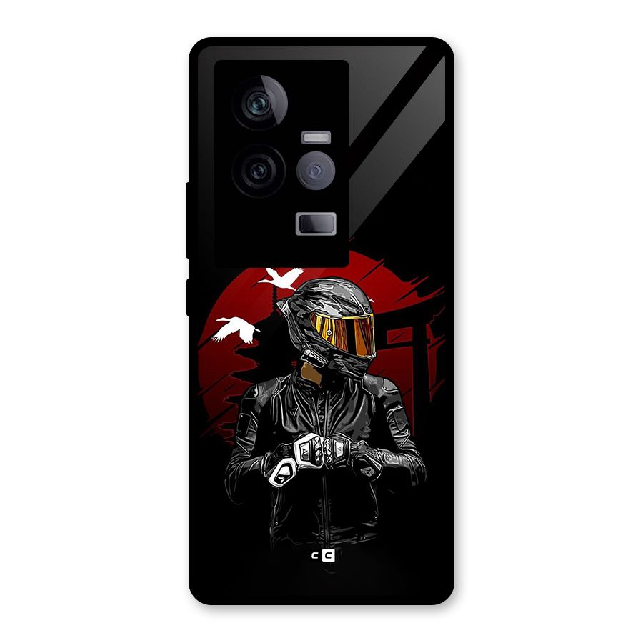 Moto Rider Ready Glass Back Case for Vivo iQOO 11 5G