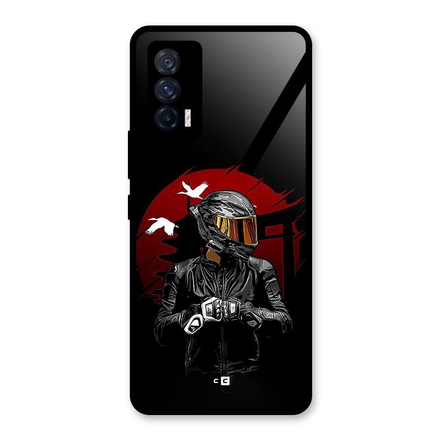 Moto Rider Ready Glass Back Case for Vivo iQOO 7 5G