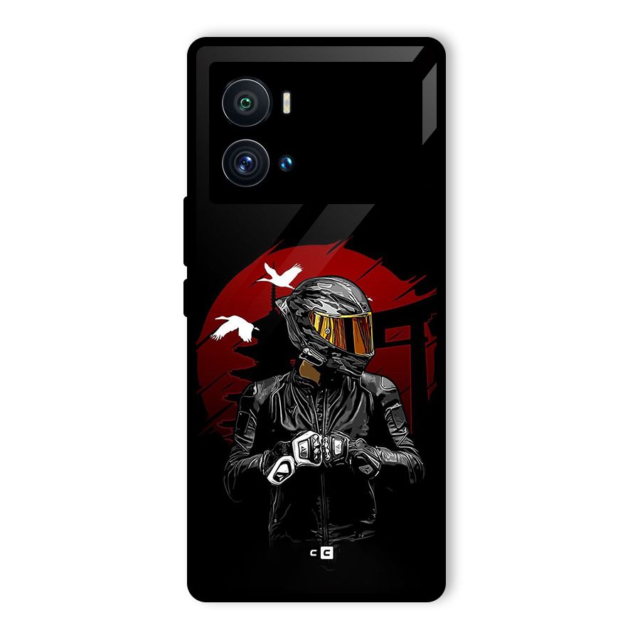 Moto Rider Ready Glass Back Case for Vivo iQOO 9 Pro