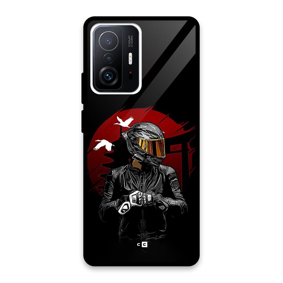 Moto Rider Ready Glass Back Case for Xiaomi 11T Pro