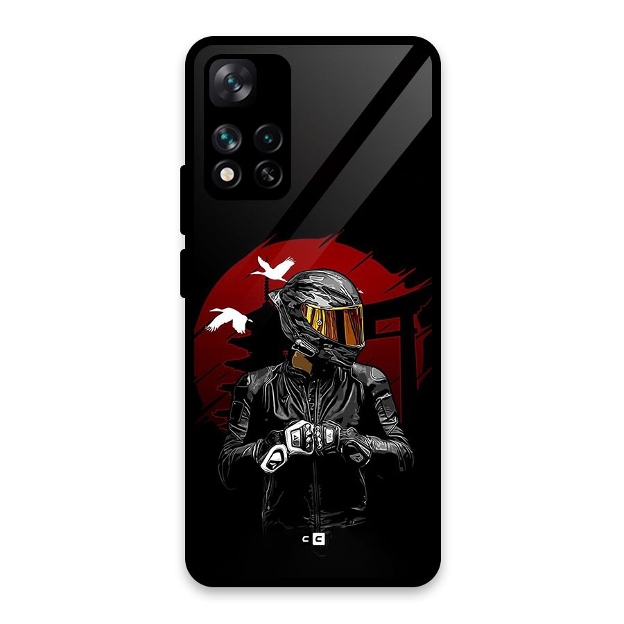 Moto Rider Ready Glass Back Case for Xiaomi 11i HyperCharge 5G