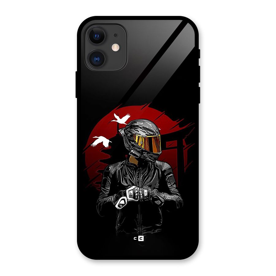 Moto Rider Ready Glass Back Case for iPhone 11
