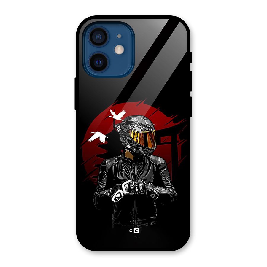 Moto Rider Ready Glass Back Case for iPhone 12 Mini