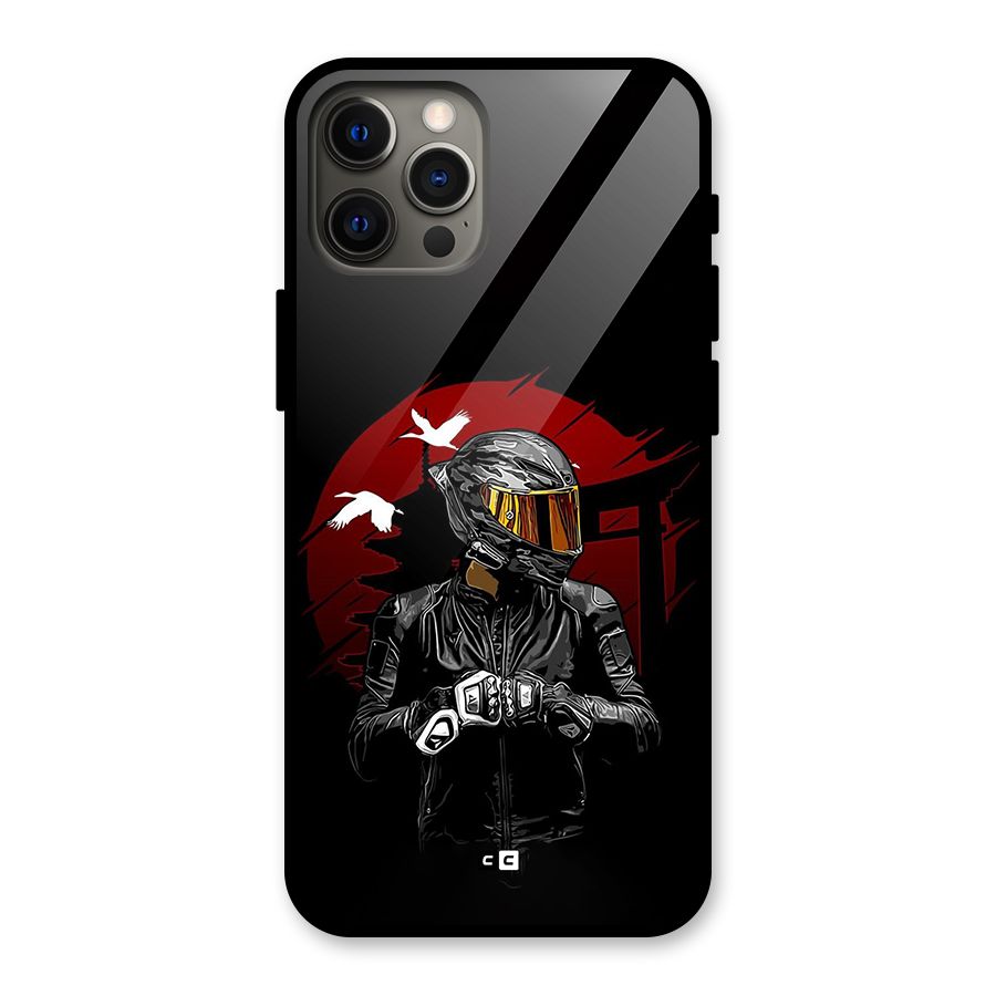 Moto Rider Ready Glass Back Case for iPhone 12 Pro Max