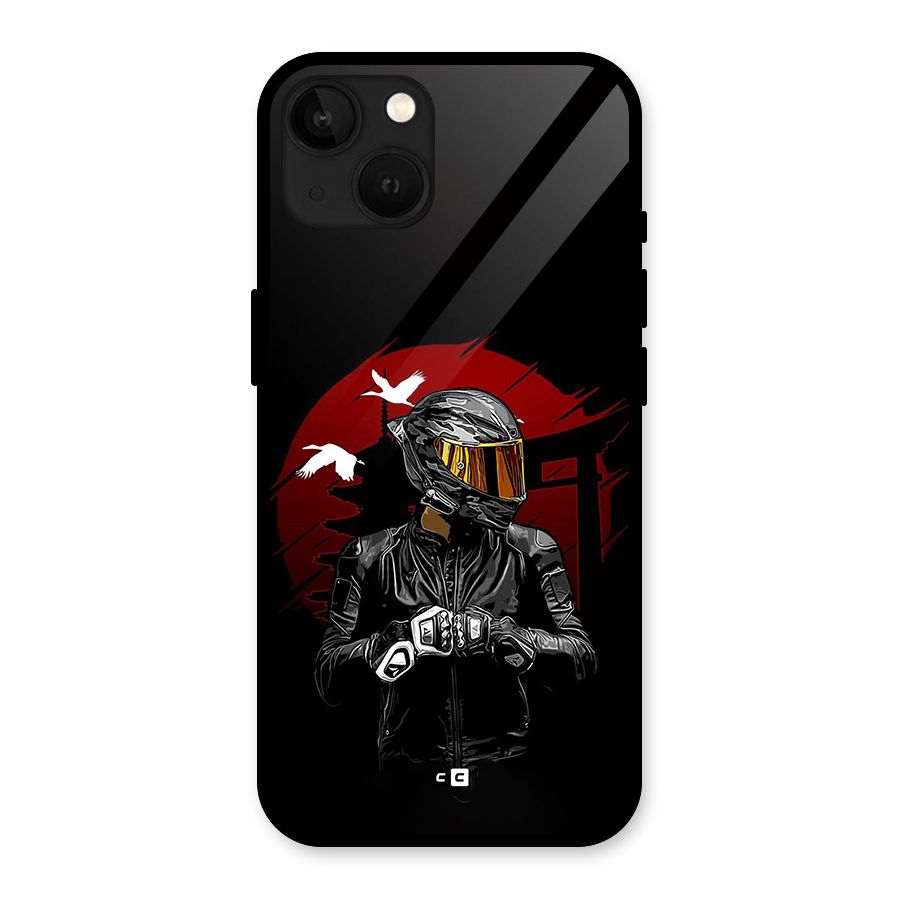 Moto Rider Ready Glass Back Case for iPhone 13