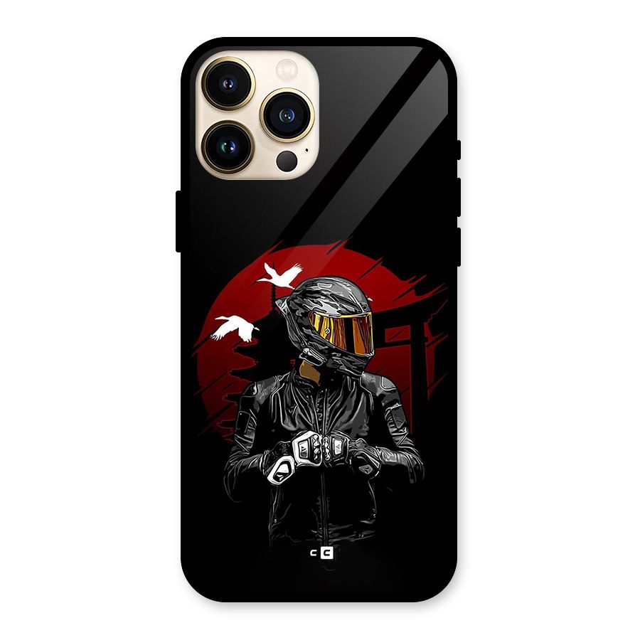 Moto Rider Ready Glass Back Case for iPhone 13 Pro Max