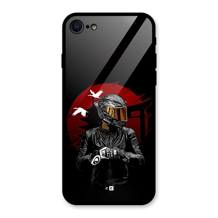 Moto Rider Ready Glass Back Case for iPhone 7