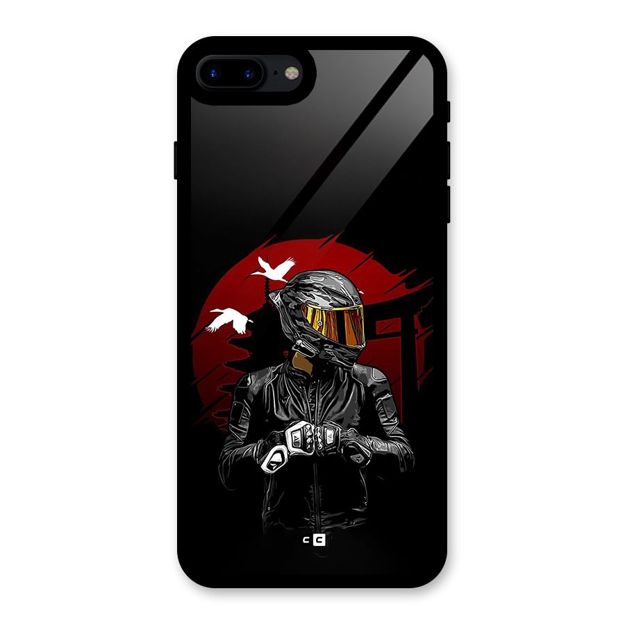 Moto Rider Ready Glass Back Case for iPhone 8 Plus