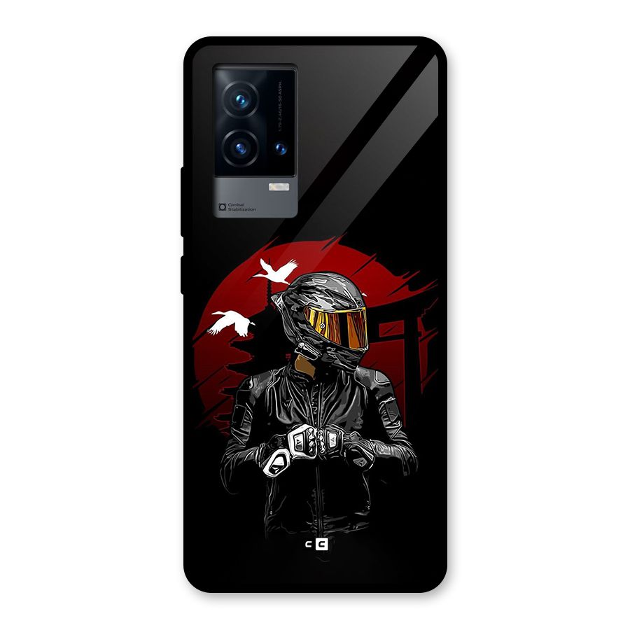 Moto Rider Ready Glass Back Case for iQOO 9 5G