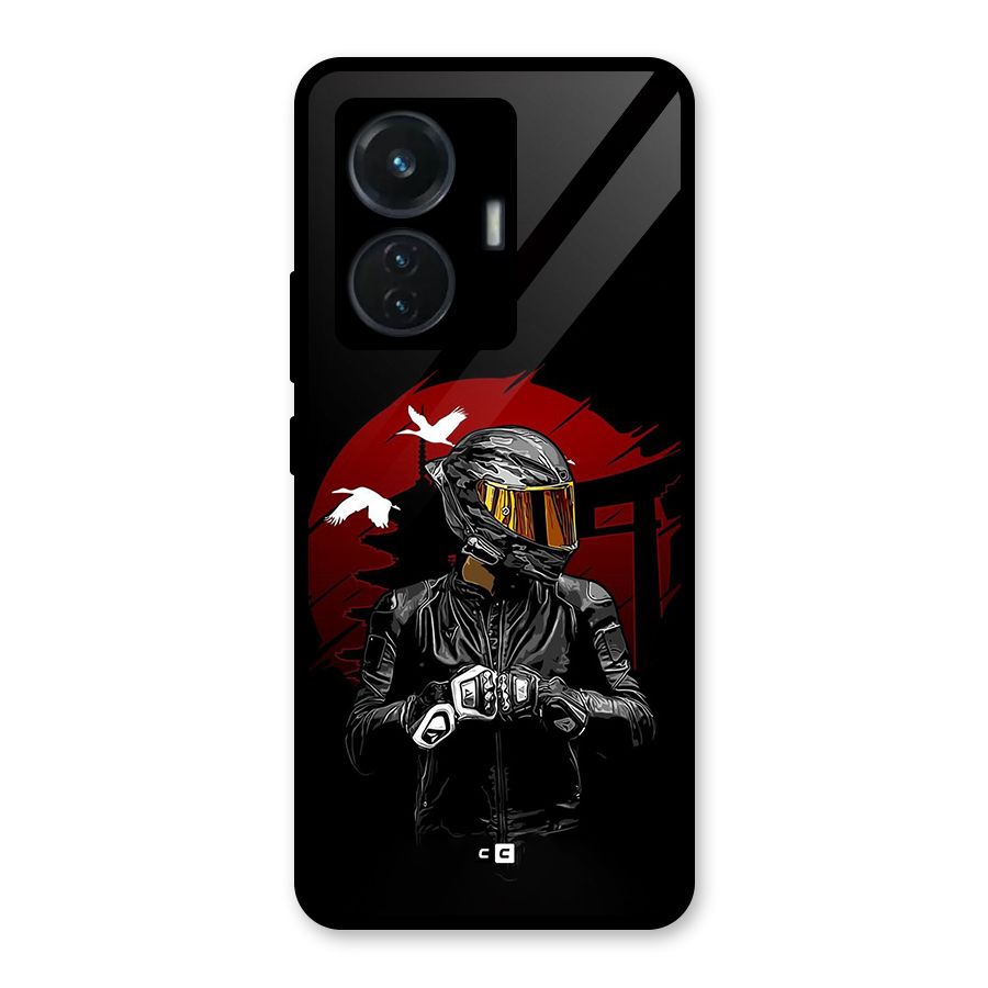 Moto Rider Ready Glass Back Case for iQOO Z6 44W