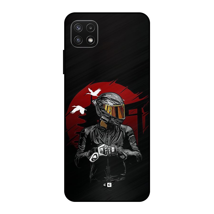 Moto Rider Ready Metal Back Case for Galaxy A22 5G