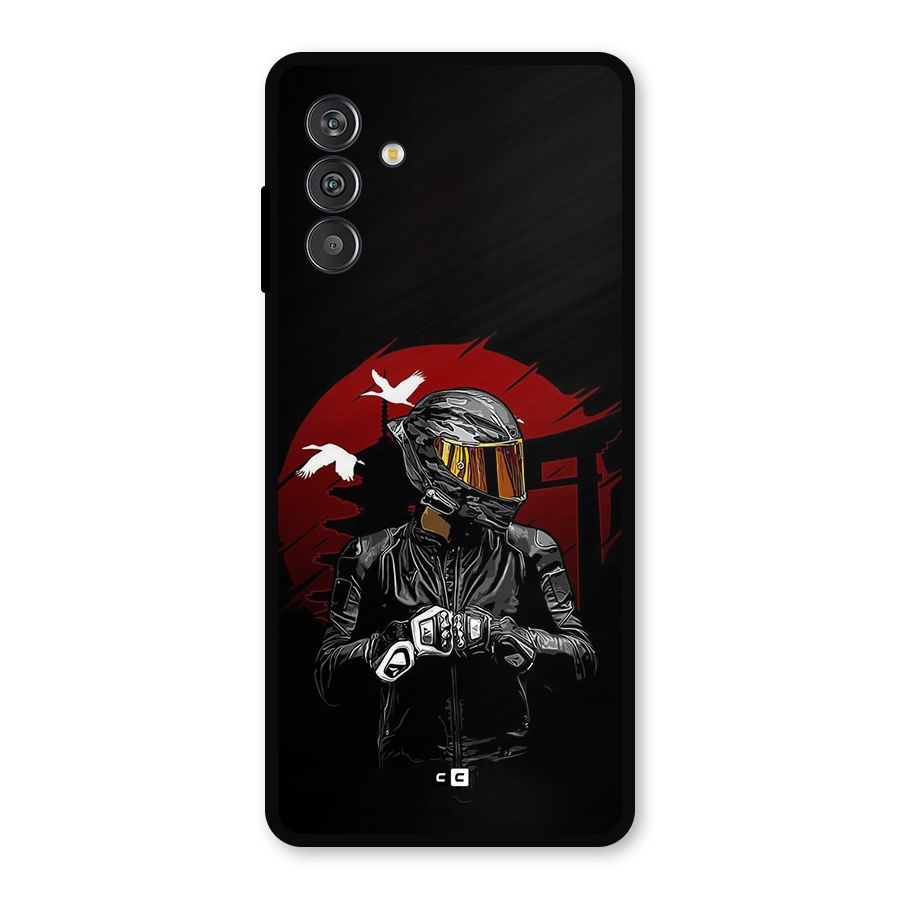 Moto Rider Ready Metal Back Case for Galaxy F13