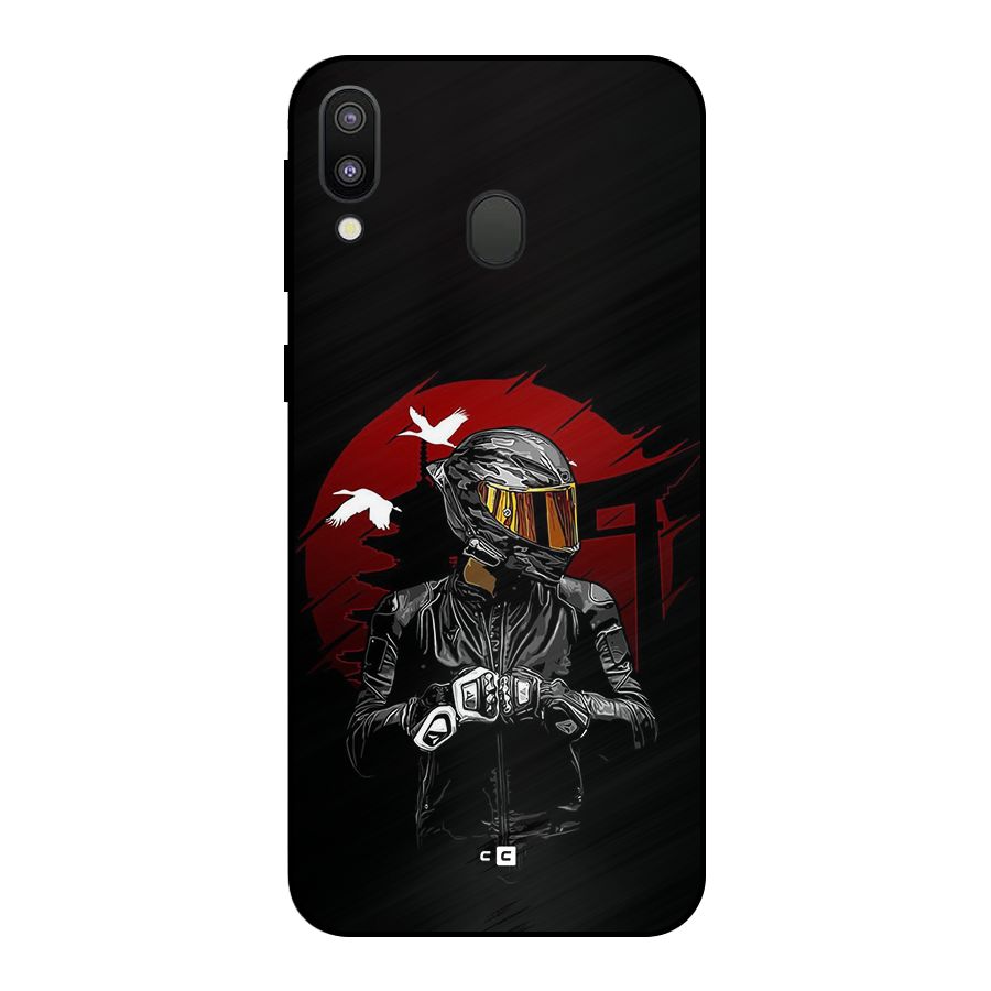 Moto Rider Ready Metal Back Case for Galaxy M20